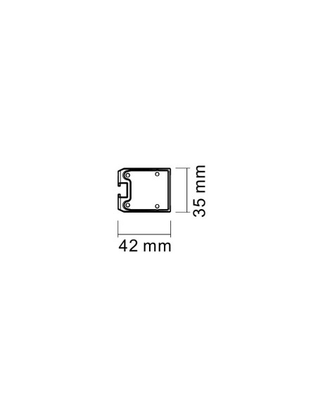 Barra de advertencia de led ámbar 12/24V 36 leds 30W, 6 modos flash, 628x35mm.