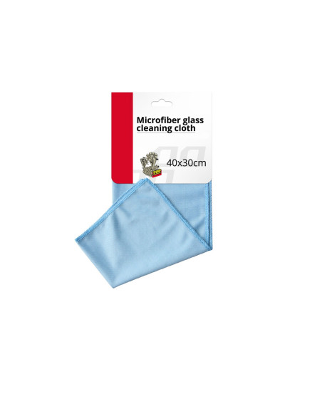Bayeta de microfibra para limpieza y abrillantado de cristales (30 x 40 cm.)