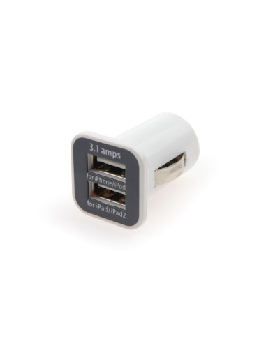 Cargador de Móvil USB para mechero 2xUSB 3.1A