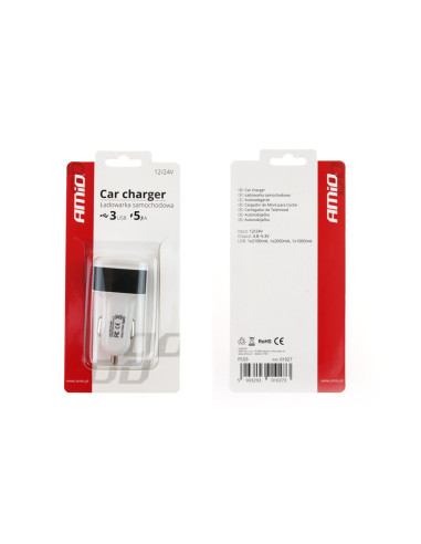 Cargador de Móvil USB para mechero 3xUSB 5.1A