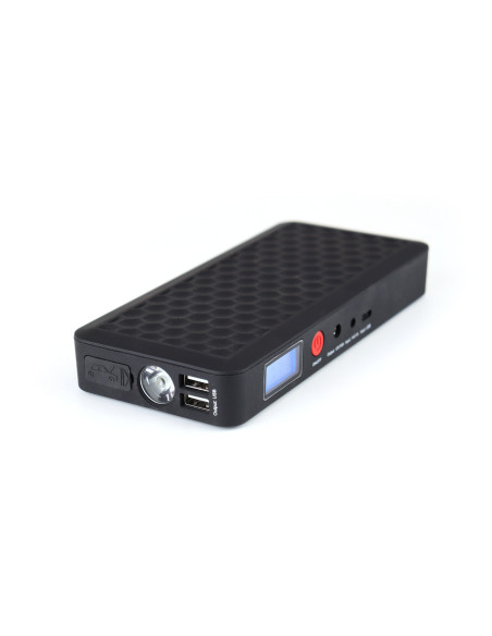 Arrancador + cargador portátil de baterías con Powerbank (12V, 12Ah, 800A)