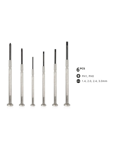 Kit de 6 destornilladores de precisión
