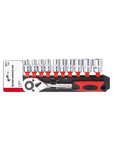 Kit de 11 llaves de copa (1/2" 10-24mm)
