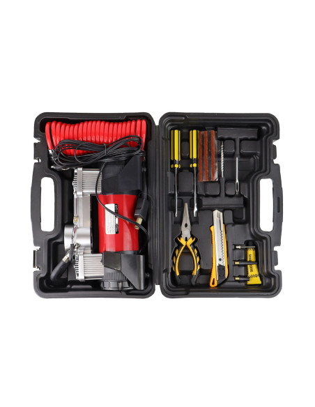 Compresor de aire de dos cilindros para coche