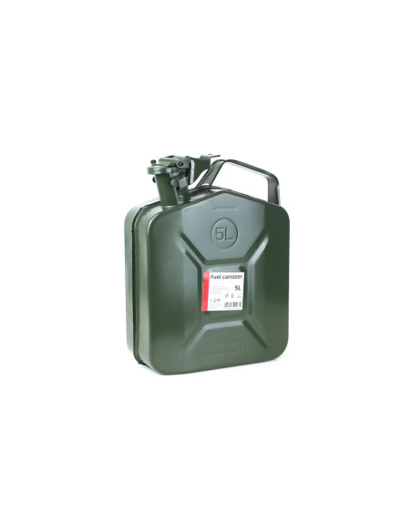 Bidón metálico de gasolina, capacidad 5 litros