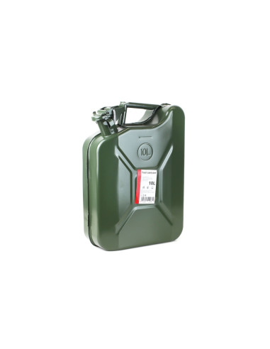Bidón metálico de gasolina, capacidad 10 litros