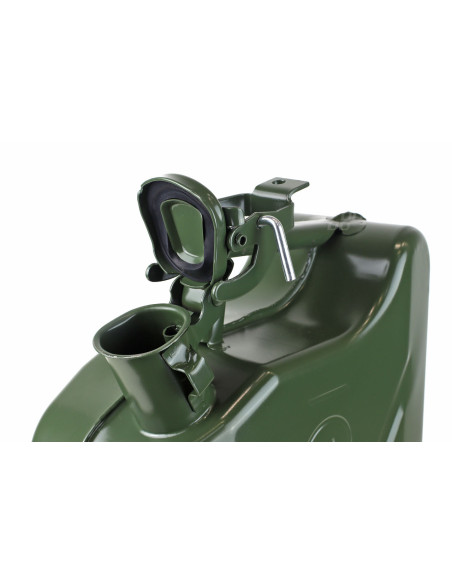 Bidón metálico de gasolina, capacidad 10 litros