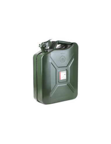Bidón metálico de gasolina, capacidad 20 litros