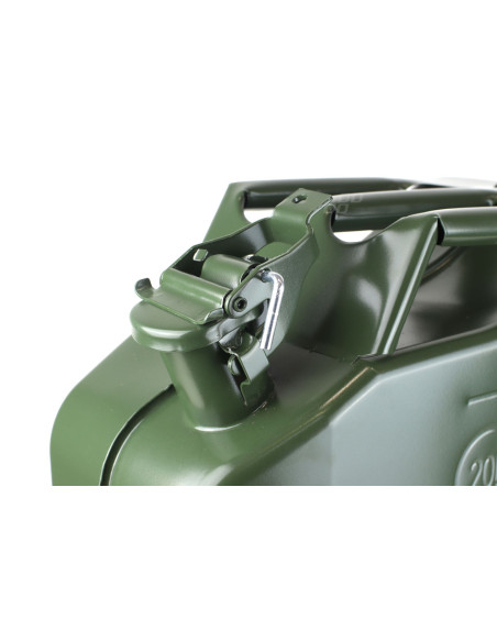 Bidón metálico de gasolina, capacidad 20 litros