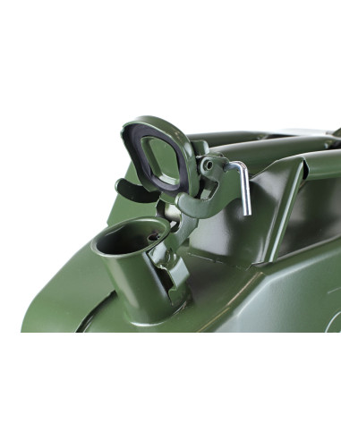 Bidón metálico de gasolina, capacidad 20 litros