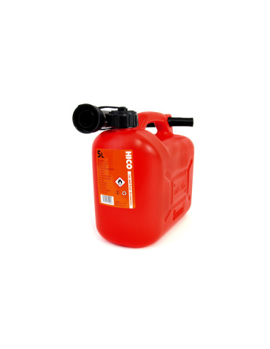 Bidón de gasolina con surtidor, capacidad 5 litros