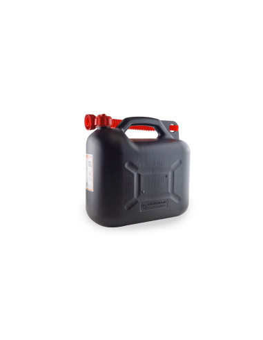 Bidón de gasolina negro con surtidor, capacidad 10 litros