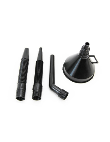 Embudo de plástico de cuatro piezas