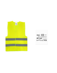 Chaleco reflectante amarillo homologado, talla XL