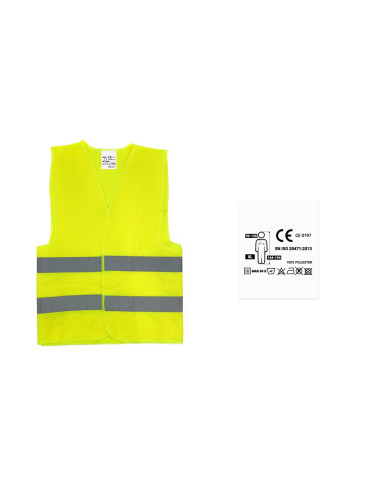Chaleco reflectante amarillo homologado, talla XL