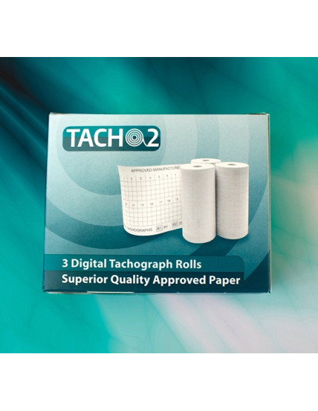 Papel térmico para tacógrafos digitales (caja con 3 rollos)