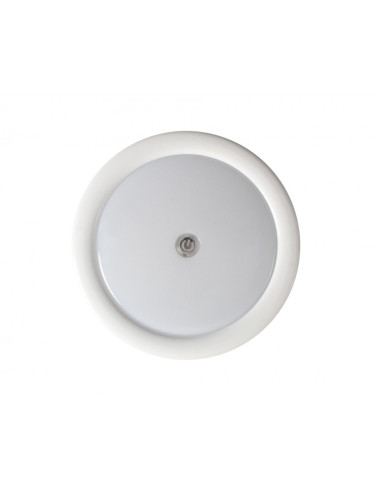 Plafón con dos funciones para iluminación interior 12/24V (6,5W), 121 leds, blanco y ámbar