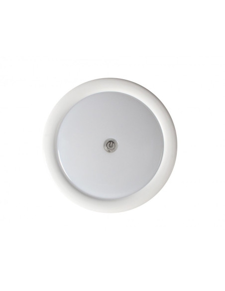 Plafón con dos funciones para iluminación interior 12/24V (6,5W), 121 leds, blanco y ámbar