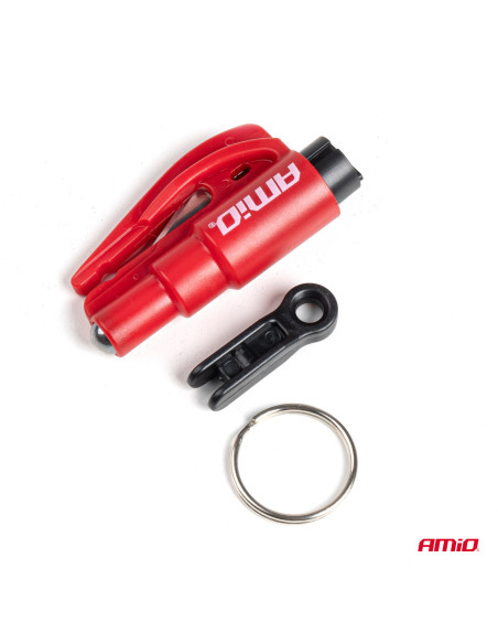 ? Herramienta 2 en 1: Martillo Rompevidrios y Cortador de Cinturón ?️