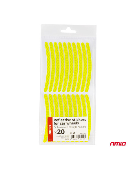 ? Mejora tu Seguridad: Pegatinas Reflectantes para Neumáticos (x20) ?