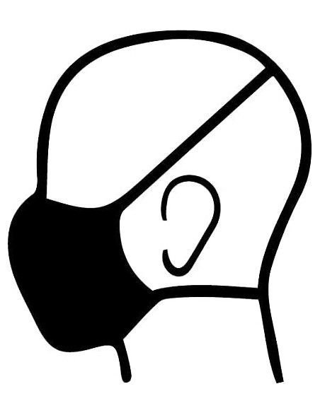 Mascarilla FFP2 blanca con sujeción a cabeza (fabricada en España)