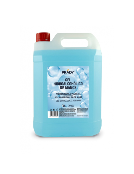 Gel higienizante para manos 5 litros, hidroalcohólico 70%