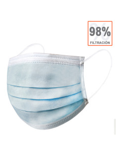 Mascarillas quirúrgicas tipo IIR, pack 50 uds