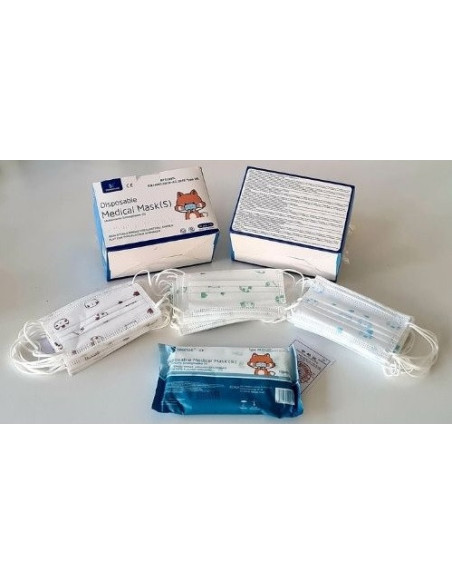 Mascarillas quirúrgicas infantiles, tipo IIR