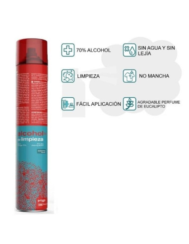Spray Alcohol 70%, formato 750 ml.