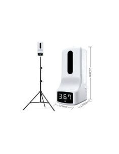 Dispensador automático de gel con medición de temperatura (incluye soporte)