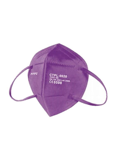 Mascarilla FFP2 homologada, color morado
