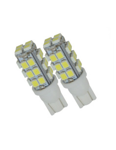 Jgo. Lámparas T10 28 Leds blancos