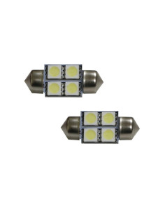 Jgo. Lámparas plafonier 42mm. 4 leds blancos