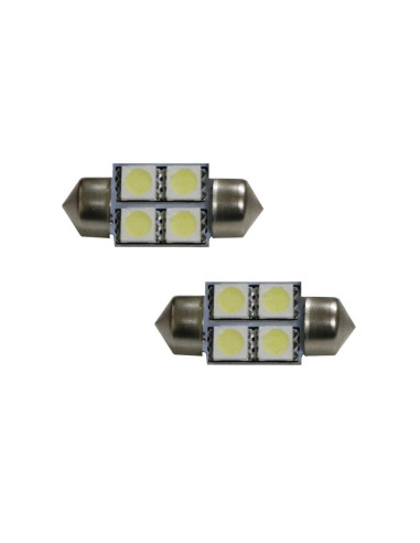 Jgo. Lámparas plafonier 42mm. 4 leds blancos