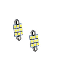 Jgo. Lámparas plafonier 42mm. 9 leds blancos