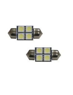 Jgo. Lámparas plafonier 36mm. 4 leds blancos