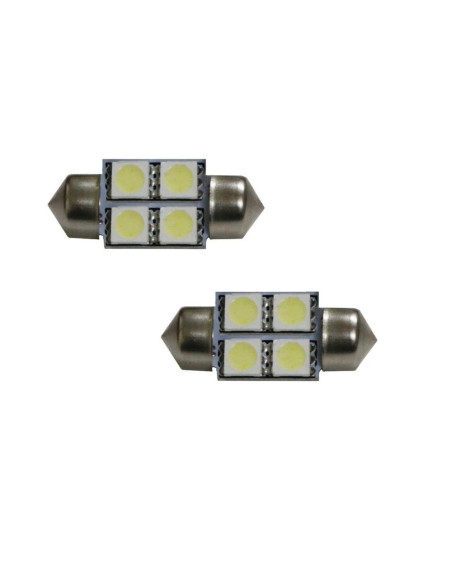 Jgo. Lámparas plafonier 36mm. 4 leds blancos