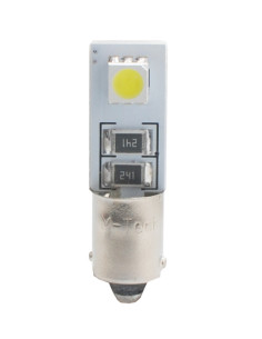 Jgo. bombillas BA9S 2 leds blancos CAN-BUS 2