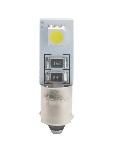 Jgo. bombillas BA9S 2 leds blancos CAN-BUS