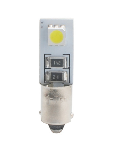 Jgo. bombillas BA9S 2 leds blancos CAN-BUS