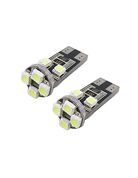 Jgo. Bombillas T10 CAN-BUS 8 leds blancos