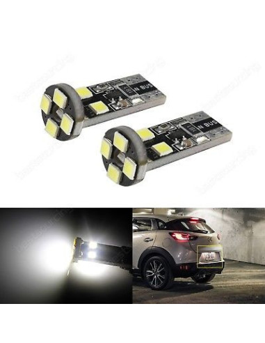 Jgo. Bombillas T10 CAN-BUS 8 leds blancos