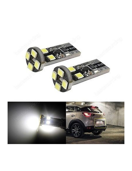 Jgo. Bombillas T10 CAN-BUS 8 leds blancos
