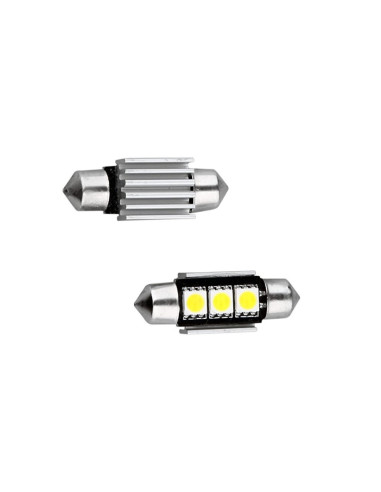 Jgo. Bomb. plafonier 42mm. CAN-BUS 3 leds BLANCOS