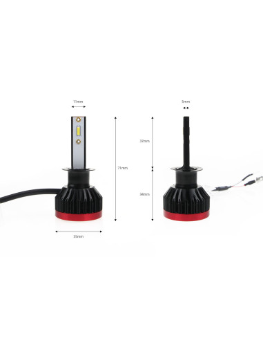 Kit de led H1 (Modelo 1, tipo económico)