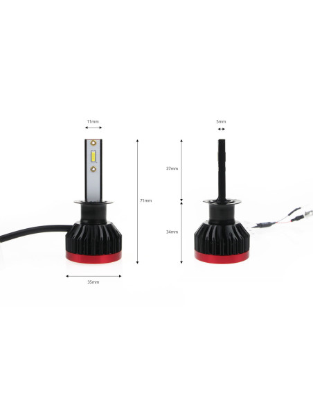 Kit de led H1 (Modelo 1, tipo económico)
