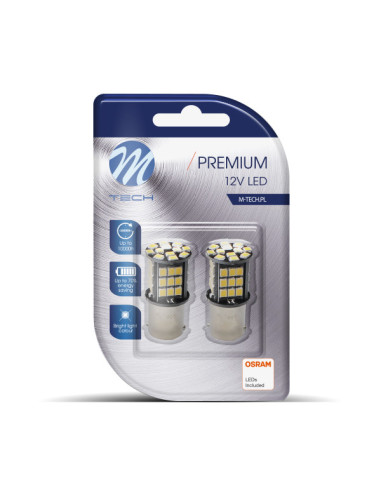 Juego 2 Bombillas Led BA15S 27 Leds Can-Bus