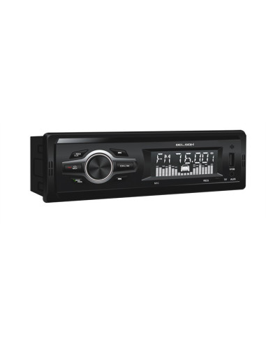 BELSON BS-1400BT - Autorradio FM para coche con manos libres bluetooth, entrada USB y AUX-in frontal