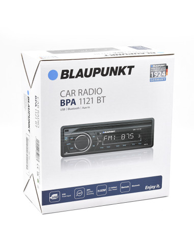 Receptor Blaupunkt BPA-1121BT con bluetooth y entradas USB y AUX-in