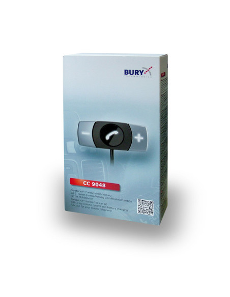 BURY CC9048 - Kit de Manos libres bluetooth con instalación, 2 teléfonos simultáneos